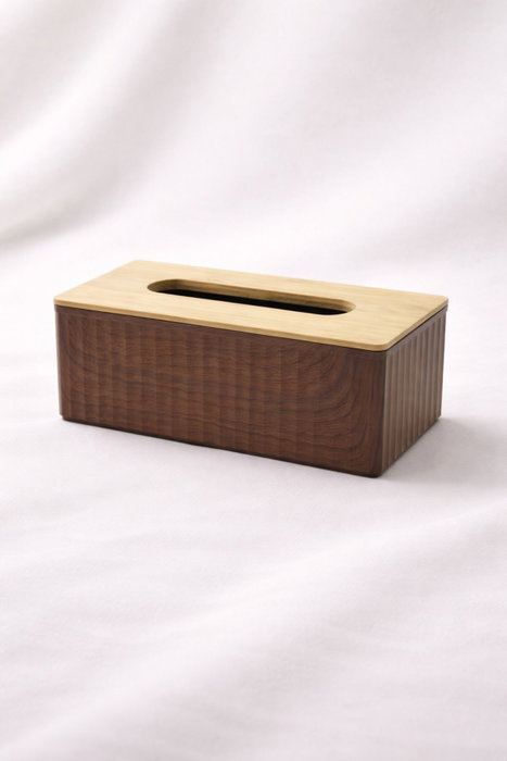 Hermia Soporte para Servilletas con Tapa de Bambú Madera BU0119